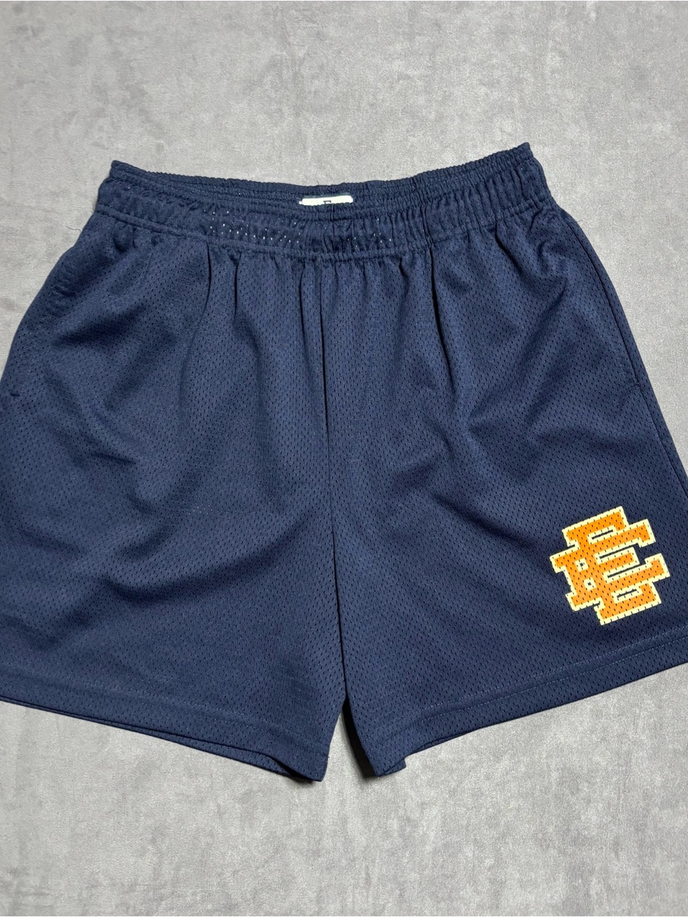Eric Emanuel EE Basic Core Short Navy Orange Size XL FW20 Authentic